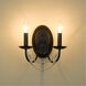 Mirabella 2 Light 10 inch Matte Black Wall Sconce Wall Light